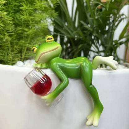 Grodfigurer i miniatyr Växtdekorationer