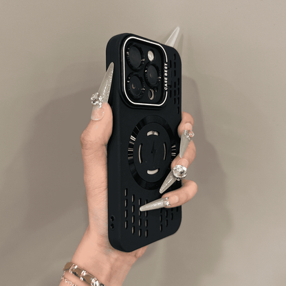 Mjuk silikon Säkerhetsskydd Lightning Fast Magnetic Charging Fodral Skydd för iPhone