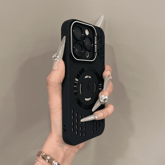 Mjuk silikon Säkerhetsskydd Lightning Fast Magnetic Charging Fodral Skydd för iPhone