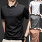 ❄️Men's Casual Business T-shirt med kort ärm och uppslag
