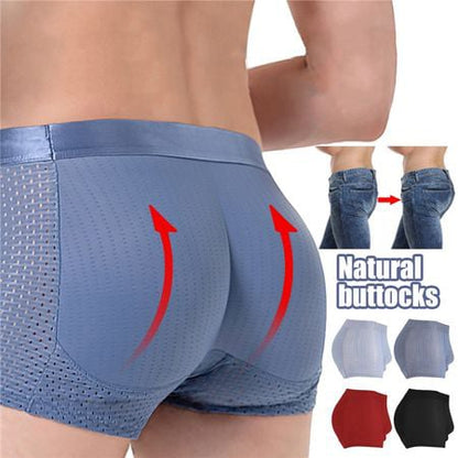 🔥2 för 1🔥Ice Silk Mesh Antibakteriella boxerkalsonger som andas