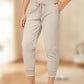 Bästsäljare🔥 👖 Högmidjade 3/4-joggers med sidofickor – stretchig komfort för träning och vardag