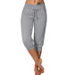 Bästsäljare🔥 👖 Högmidjade 3/4-joggers med sidofickor – stretchig komfort för träning och vardag