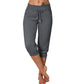 Bästsäljare🔥 👖 Högmidjade 3/4-joggers med sidofickor – stretchig komfort för träning och vardag