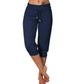 Bästsäljare🔥 👖 Högmidjade 3/4-joggers med sidofickor – stretchig komfort för träning och vardag