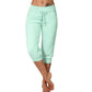 Bästsäljare🔥 👖 Högmidjade 3/4-joggers med sidofickor – stretchig komfort för träning och vardag