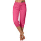 Bästsäljare🔥 👖 Högmidjade 3/4-joggers med sidofickor – stretchig komfort för träning och vardag