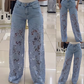 🌸 Mode spetsjeans(Begränsad upplaga)