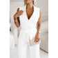 ☀️Women:s Ärmlös V-ringad enfärgad Jumpsuit🕊️