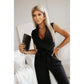☀️Women:s Ärmlös V-ringad enfärgad Jumpsuit🕊️