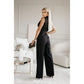 ☀️Women:s Ärmlös V-ringad enfärgad Jumpsuit🕊️