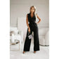 ☀️Women:s Ärmlös V-ringad enfärgad Jumpsuit🕊️