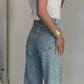 🔥Jeans med strassdetaljer och raka ben