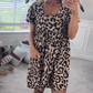 ⏳Tidsbegränsat specialerbjudande⏰Kvinnors avslappnade miniklänning med leopardmönster👗