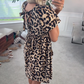 ⏳Tidsbegränsat specialerbjudande⏰Kvinnors avslappnade miniklänning med leopardmönster👗