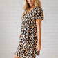 ⏳Tidsbegränsat specialerbjudande⏰Kvinnors avslappnade miniklänning med leopardmönster👗