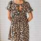 ⏳Tidsbegränsat specialerbjudande⏰Kvinnors avslappnade miniklänning med leopardmönster👗