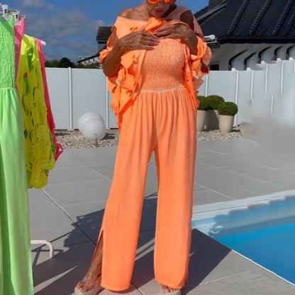 ✨ Set med topp och jumpsuit med cut-out