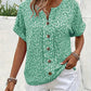 Elegant blus med blommönster för dam