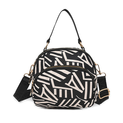 Crossbody-väska med modernt tryck för kvinnor