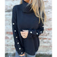 Casual Turtleneck-tröja för kvinnor