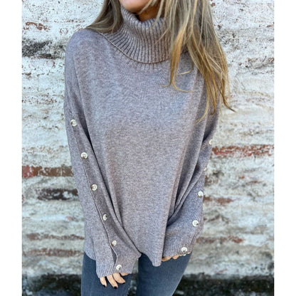 Casual Turtleneck-tröja för kvinnor