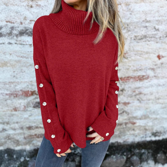 Casual Turtleneck-tröja för kvinnor