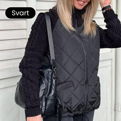 Stickad Patchwork Puffig Jacka för Kvinnor🔥Köp 2 och få fri frakt