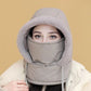 🍂❄️ Höst- & vinterkampanj! 50% REA 💕 Fodrad, tjock termisk mössa med ansiktsmask för män och kvinnor