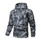 Camouflage Huvjacka med Flera Fickor för Herrar