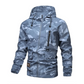 Camouflage Huvjacka med Flera Fickor för Herrar