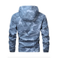 Camouflage Huvjacka med Flera Fickor för Herrar