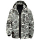 Camouflage Huvjacka med Flera Fickor för Herrar