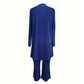 👗✨ Elegant avslappnat 3-delat set med vida ben