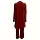 👗✨ Elegant avslappnat 3-delat set med vida ben