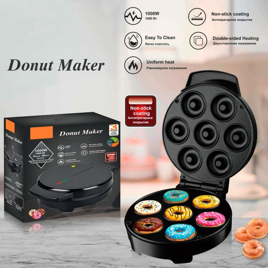 Elektrisk mini-doughnutmaskin med non-stick-yta