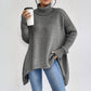 Damkläder Enfärgad turtleneck-tröja🎁Köp 2 och få fri frakt