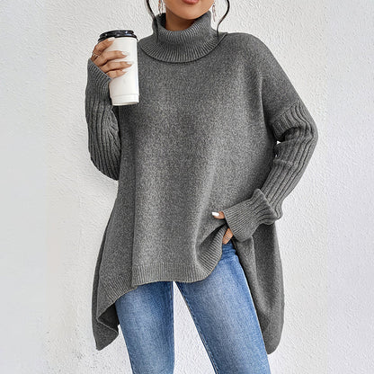Damkläder Enfärgad turtleneck-tröja🎁Köp 2 och få fri frakt