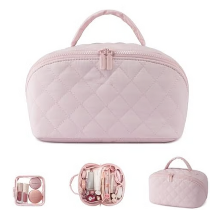 Stort specialerbjudande – 50% rabatt💥Bärbar sminkväska med stor kapacitet och handtag