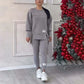 Bästsäljare🔥 🧘‍♀️ Mjukt set med sweatshirt och leggings – perfekt för träning och lediga dagar