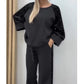 Ny kollektion🛍️✨Damset med paljettklädd tröja och byxor
