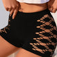 Yogashorts med hög midja och utskärningar för kvinnor