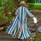 🥳2026 HOT SALE🥳💞50K+ SÅLD!👵☕ 50% RABATT! 2-delad randig outfit – två sätt att bära! Långärmad topp + bekväma byxor. Mixa och matcha eller bär tillsammans. Mjuk, andningsbar och enkel stil. Din nya favorit. 🌸👚
