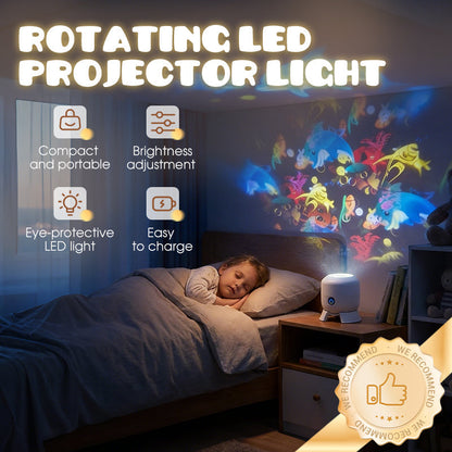 ✨🎆 Magisk Projektor – Roterande & Dynamisk Ljusbild, Perfekt För Fönster & Vägg För En Magisk Atmosfär 🌨️