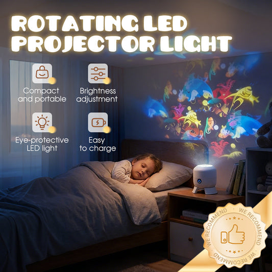 ✨🎆 Magisk Projektor – Roterande & Dynamisk Ljusbild, Perfekt För Fönster & Vägg För En Magisk Atmosfär 🌨️