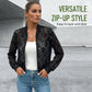 ✨ Elegant spetsjacka med zip-up och kort längd