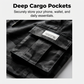 Taktiska cargoshorts för män i avslappnad passform