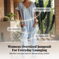 🌸 Avslappnad jumpsuit med V-ringning och djupa fickor