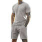 2-delat set med sport-T-shirt och shorts för herr