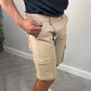 Cargoshorts för män i klassisk passform